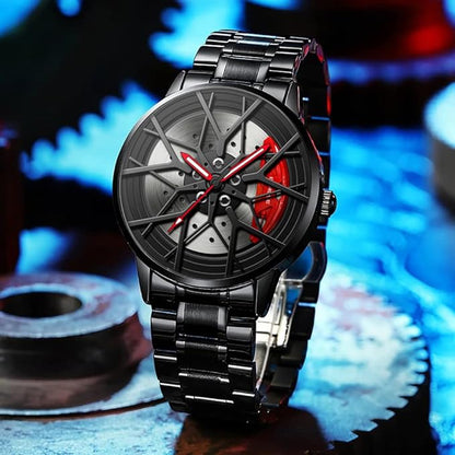 Men's Stereoscopic Car Wheel Watch