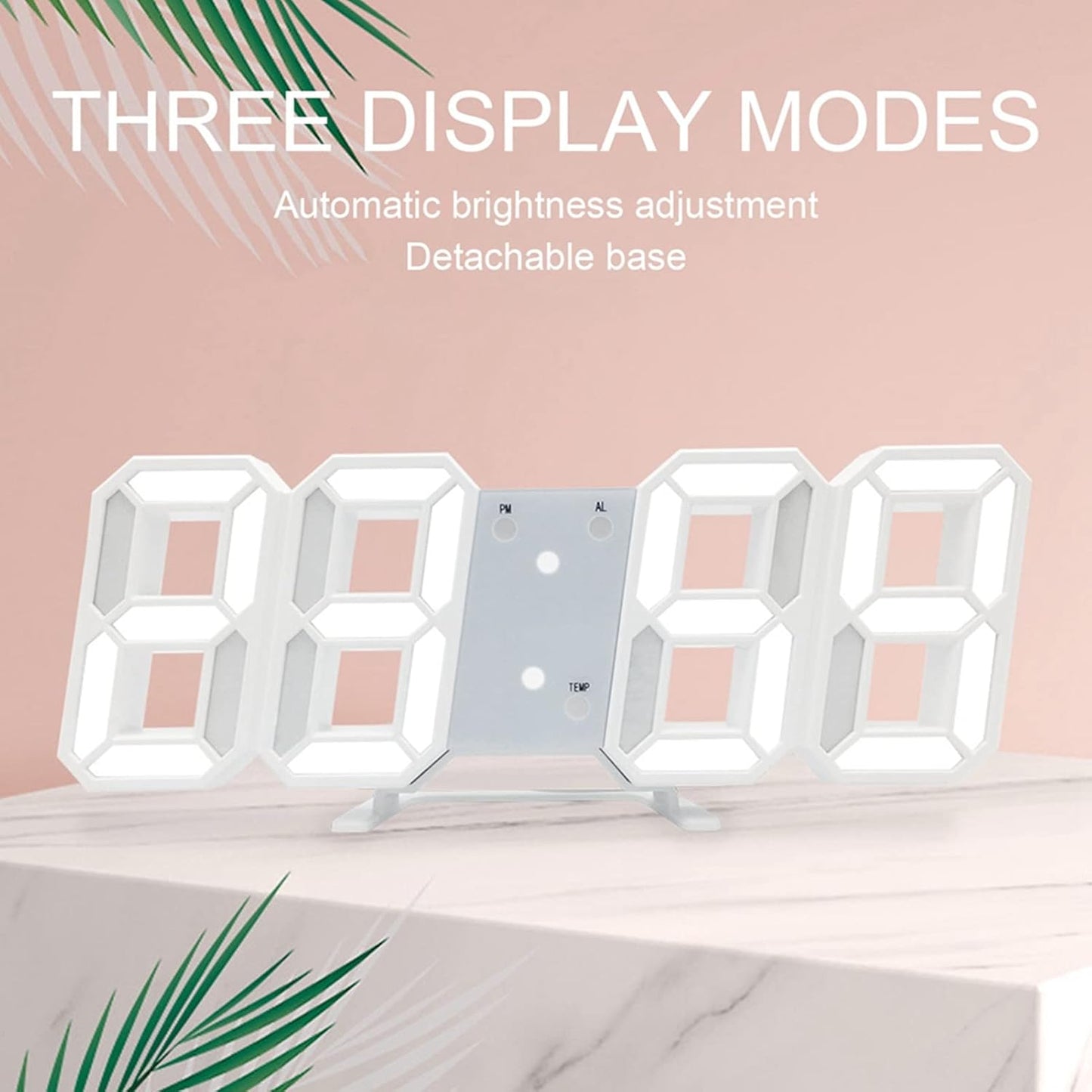 3D Digital Luminous Alarm Clock