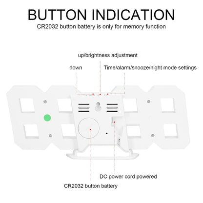 3D Digital Luminous Alarm Clock