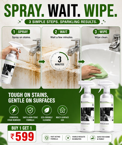 Multi-Purpose Oxalic Acid Stain Removal Spray (Pack of 2)
