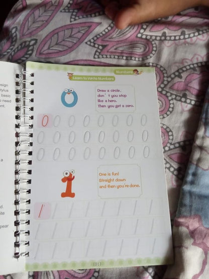 Reusable Magic Practice Set – 4 Guided Journals, 1 Pen, 10 Invisible Refills