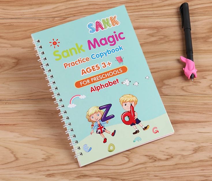 Reusable Magic Practice Set – 4 Guided Journals, 1 Pen, 10 Invisible Refills
