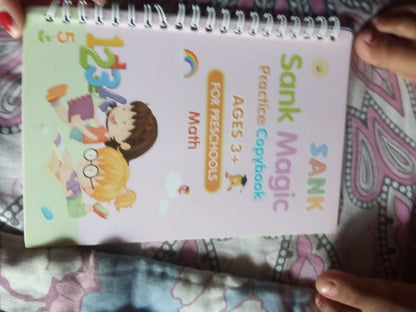 Reusable Magic Practice Set – 4 Guided Journals, 1 Pen, 10 Invisible Refills
