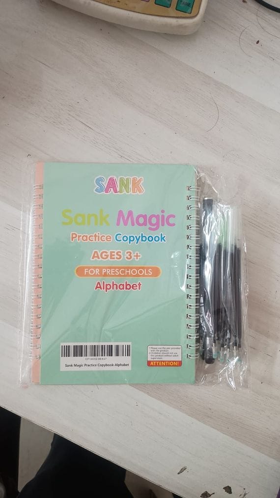 Reusable Magic Practice Set – 4 Guided Journals, 1 Pen, 10 Invisible Refills