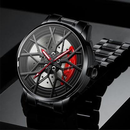 Men's Stereoscopic Car Wheel Watch