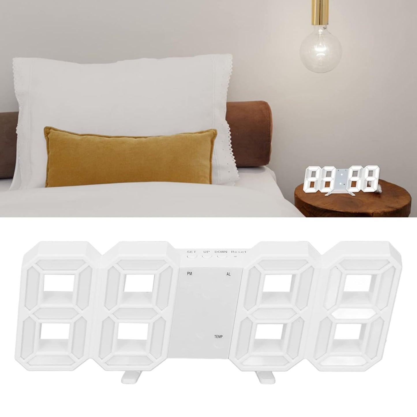 3D Digital Luminous Alarm Clock