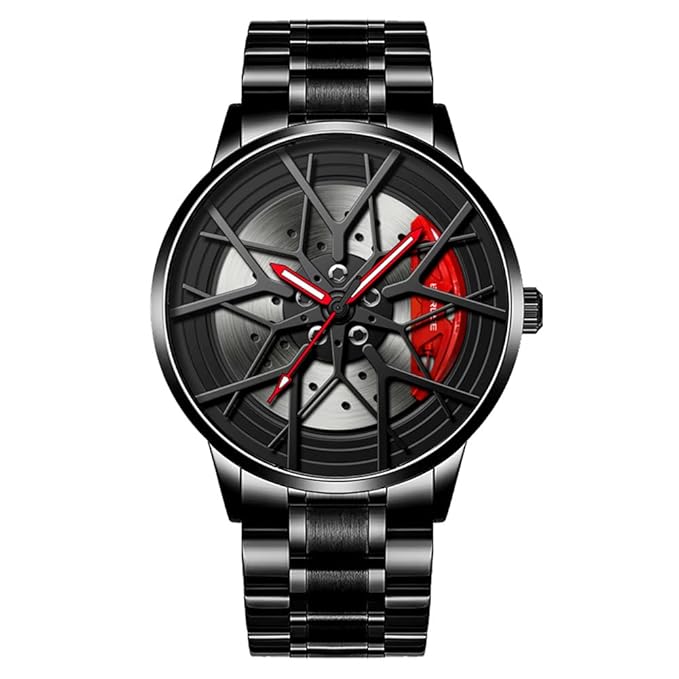 Men's Stereoscopic Car Wheel Watch