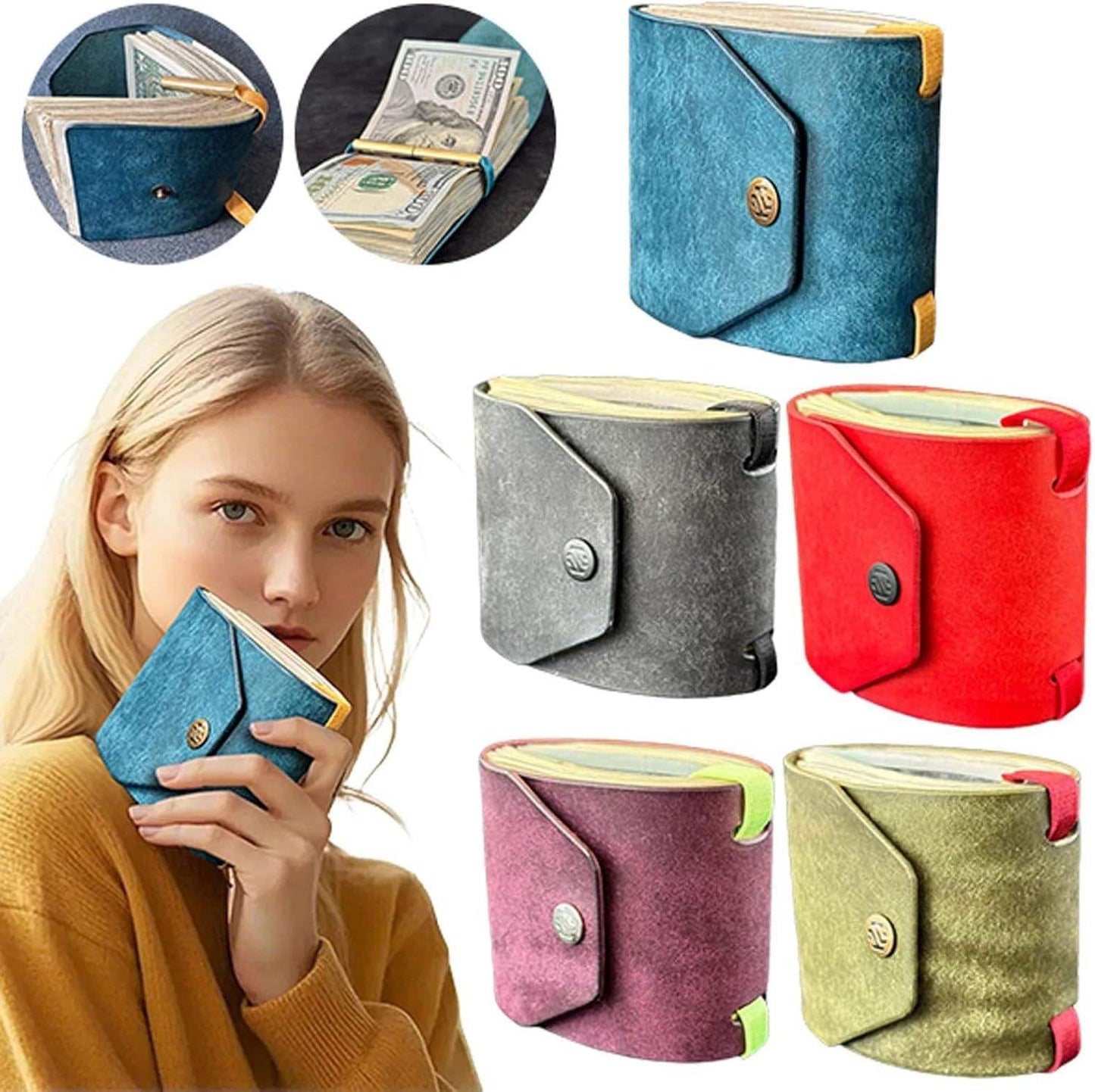 Leather Cash Wrap Wallet
