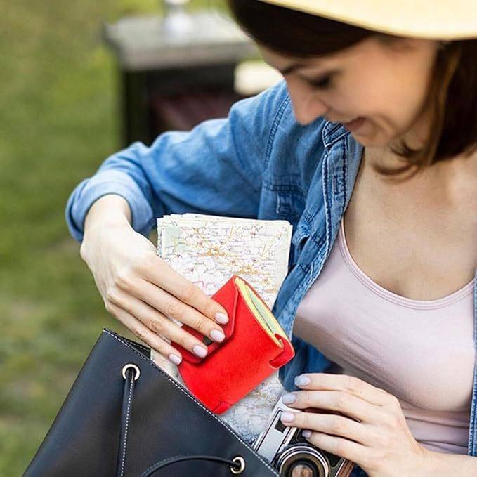 Leather Cash Wrap Wallet