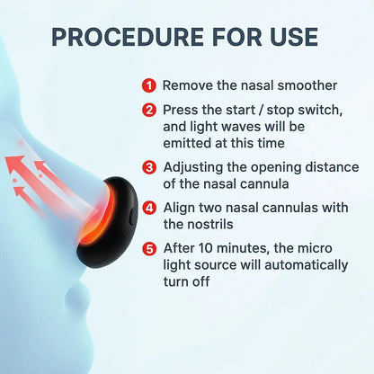Portable Relief Red Light Therapy Instrument for Nose, Nasal Soothing Device - CL-VI-7478